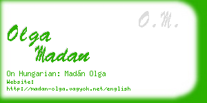 olga madan business card